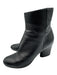 Maison Margiela Shoe Size 37.5 Black Leather Upper Side Zip Stacked Heel Boots Black / 37.5