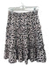 Marc Jacobs Size 2 Pale Pink & Black Silk Floral Elastic Waist Skirt Pale Pink & Black / 2