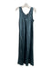 Vince Size L Teal Blue Acetate slip Satin Maxi Sleeveless Dress Teal Blue / L