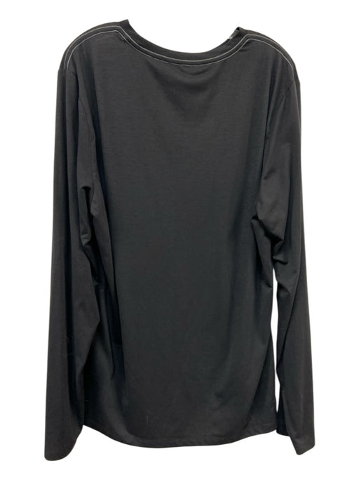 Vuori Size Est XL Black Synthetic Heathered Athleisure Men's Long Sleeve Shirt Black / Est XL