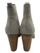 Marc Fisher Shoe Size 8 Grey & Brown Suede Wood Heel Stacked Heel Booties Grey & Brown / 8