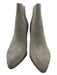 Marc Fisher Shoe Size 8 Grey & Brown Suede Wood Heel Stacked Heel Booties Grey & Brown / 8