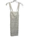 Ted Baker Size 1 White Polyester & Cotton Sleeveless Fringe Applique Dress White / 1