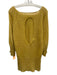 Koch Size M Mustard Yellow Linen Wide Knit 3/4 Sleeve Open Back Sweater Mustard Yellow / M
