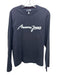 Armani Jeans Size M Blue & White Cotton logo T shirt Crew Long Sleeve Shirt Blue & White / M