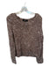 Fabrik Size M Taupe Polyester Blend Confetti Cropped V Neck Sweater Taupe / M