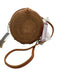 Brown & White Wicker Circle Tassel Crossbody Bag Brown & White / S