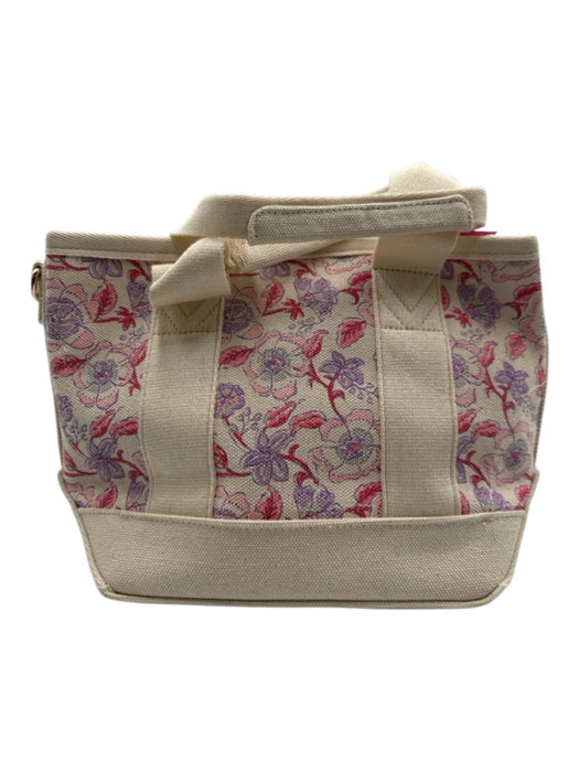 Vineyard vines Cream, Pink, Purple Canvas Floral Crossbody Strap Incl Tote Bag Cream, Pink, Purple / S