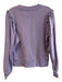 Marie Oliver Size XS Lavander 100% Cotton Round Neck Long Sleeve Ruffle Top Lavander / XS