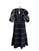 Scarlett Poppies Size S Black Cotton Poplin A-line Contrast Lace trims Dress Black / S