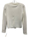 Cara Cara Size Est S White Viscose & Nylon Long Sleeve Button Front Knit Sweater White / Est S