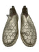 Ilse Jacobsen Shoe Size 39 Gold & White Leather Perforated Platform Shoes Gold & White / 39