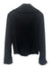 Max Mara Size 10 Black Virgin Wool Button Up Collar split cuff Jacket Black / 10