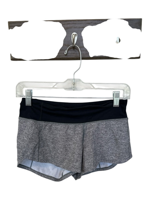 Lululemon Size 2 Gray & Black Heathered Athletic Shorts Gray & Black / 2