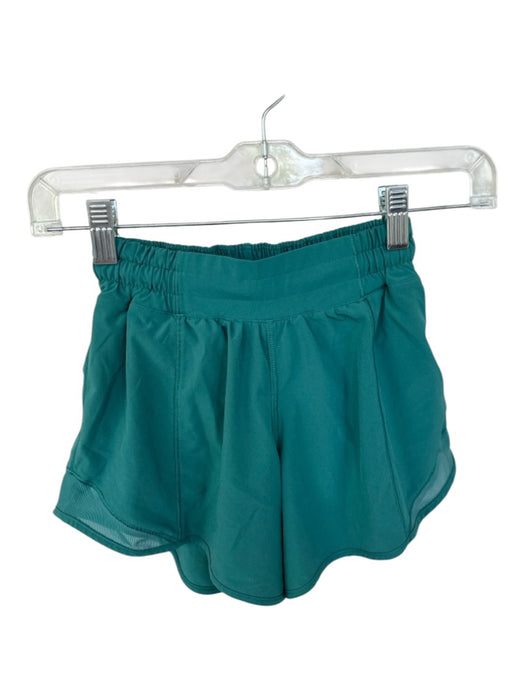 Lululemon Size 0 Teal Green Elastic Waist Athletic Shorts Teal Green / 0