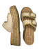 Dolce Vita Shoe Size 6.5 Tan Straw & Leather Platform Buckles Sandals Tan / 6.5