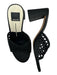Dolce Vita Shoe Size 7 Black Leather Woven Block Heel Sandals Black / 7