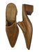 Kelsi Dagger Shoe Size 7.5 Brown Leather Block Heel Pointed Toe Western Mules Brown / 7.5