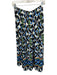Staccato Size S Black & Green Rayon Blend Elastic Waist Low Back Maxi Skirt Black & Green / S