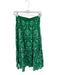 Pinch Size S Green & Cream Cotton Elastic Waist Embroidered Flowers Maxi Skirt Green & Cream / S