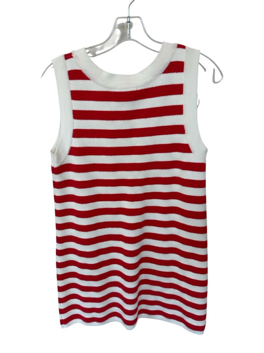 Mable Size S Red & White Terry Cloth Sleeveless Striped Dress Red & White / S