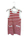 Mable Size S Red & White Terry Cloth Sleeveless Striped Dress Red & White / S
