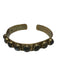 Brass & Blue Brass Stones Cuff Bracelet Brass & Blue