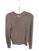 Evereve Size XS Taupe Cotton Blend Knit Crew Neck Long Sleeve Sweater Taupe / XS
