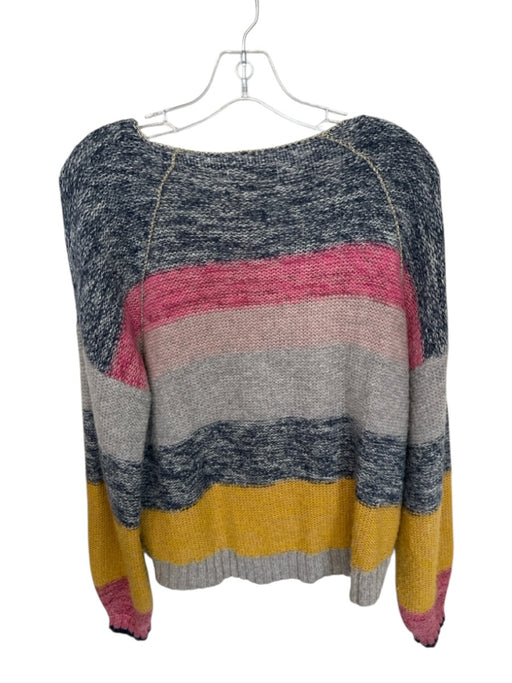 By Anthropologie Size XS Blue, Pink, & Yellow Print Acrylic & Nylon Sweater Blue, Pink, & Yellow Print / XS