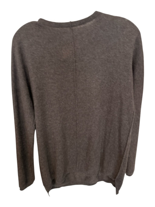Kinross Size XS Brown Cashmere Crew Neck Long Sleeve Sweater Brown / XS