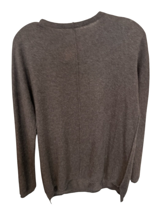 Kinross Size XS Brown Cashmere Crew Neck Long Sleeve Sweater Brown / XS