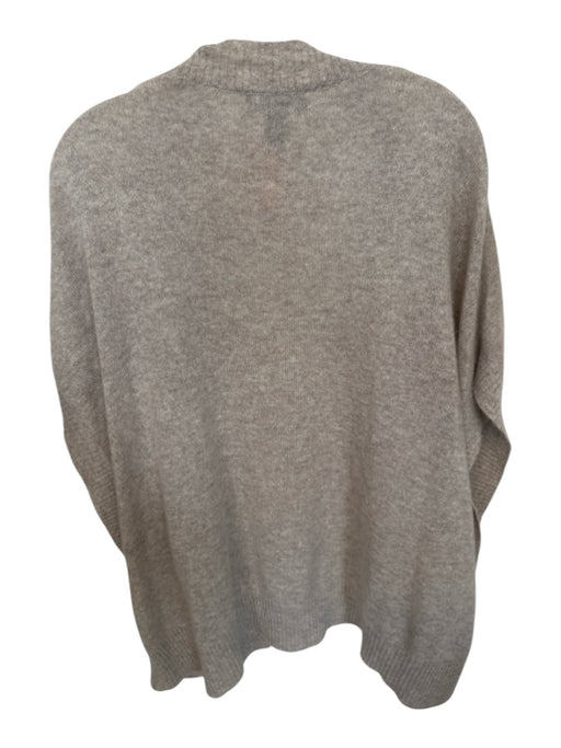 Halogen Size One Size Grey Cashmere Heathered Sleeveless Cardigan Sweater Grey / One Size