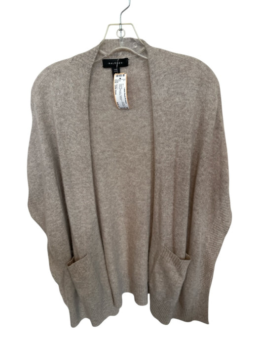 Halogen Size One Size Grey Cashmere Heathered Sleeveless Cardigan Sweater Grey / One Size