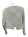 avara Size XS Cream Cotton Blend Floral Embroidery Front Pocket Jacket Cream / XS