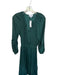 Evereve Size S Green Polyester Long Sleeve Scrunched V Neck Tiered Dress Green / S