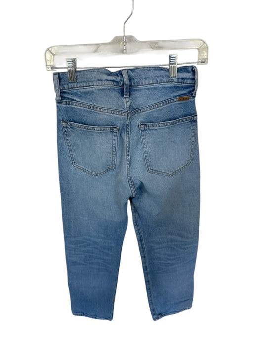 AYR Size 24 Light Wash Denim Cropped Straight Leg Belt loops Zip Jeans Light Wash / 24
