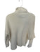 ALLSAINTS Size XS White Turtle Neck Long Sleeve Side Slit Stich Pattern Sweater White / XS