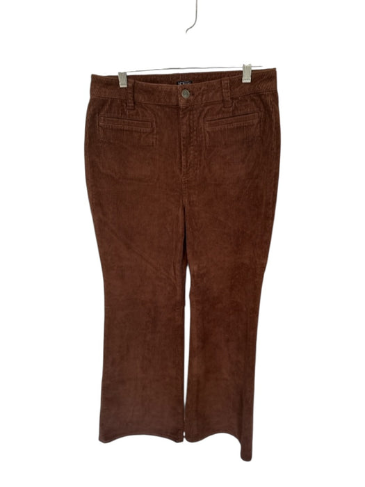 J Crew Size 27P Brown Cotton Corduroy Ribbed Flare High Waist Pants Brown / 27P