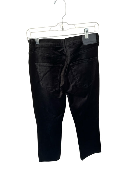 Citizens of Humanity Size 27 Black Cotton Blend Velvet Slight Flare Pants Black / 27