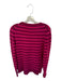 J Crew Size M Pink & Magenta Ribbed Striped Slit Long Sleeve Sweater Pink & Magenta / M