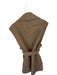 Suncoo Size T0 Beige Polyester Heathered Tie Collar Button Vest Beige / T0
