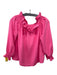 Tuckernuck Size S Hot pink Polyester Long Sleeve Off the Shoulder Smocked Top Hot pink / S
