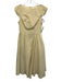 ASTR Size XS Yellow Polyester & Cotton Plaid Gingham Puff Cap Sleeve Dress Yellow / XS
