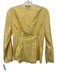 Tuckernuck Size XS Yellow Cotton & Silk Long Balloon Sleeve Button Front Top Yellow / XS