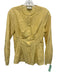 Tuckernuck Size XS Yellow Cotton & Silk Long Balloon Sleeve Button Front Top Yellow / XS