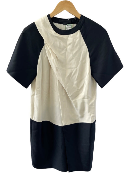 Alexander Wang Size 4 Black & White Short Sleeve color block Dress Black & White / 4