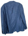 Samuelsohn Size 48R Blue & Navy Wool & Linen Checkered 2 Button Men's Jacket Blue & Navy / 48R