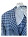 Samuelsohn Size 48R Blue & Navy Wool & Linen Checkered 2 Button Men's Jacket Blue & Navy / 48R
