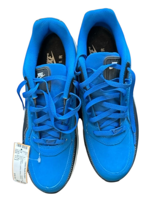 Nike Air Shoe Size 11.5 Blue & Black Leather Athletic Men's Sneakers Blue & Black / 11.5