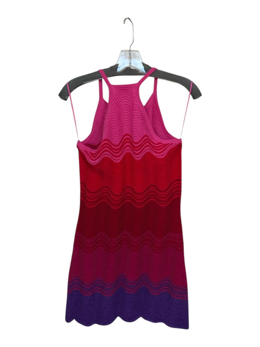 Torn By Ronny Kobo Size S Pink & Purple Viscose Sleeveless Ombre Textured Dress Pink & Purple / S